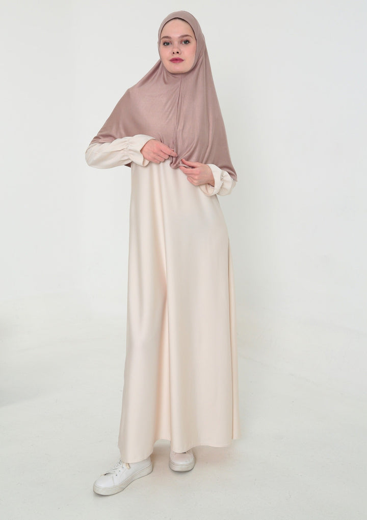 Abaya Satijn Beige
