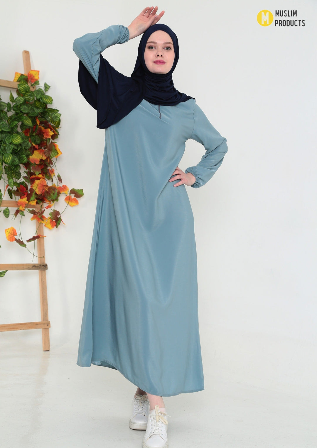 Abaya Basic Lichtblauw