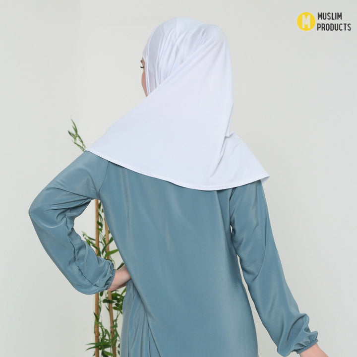 Hijaab Stretch 2 Delig Wit