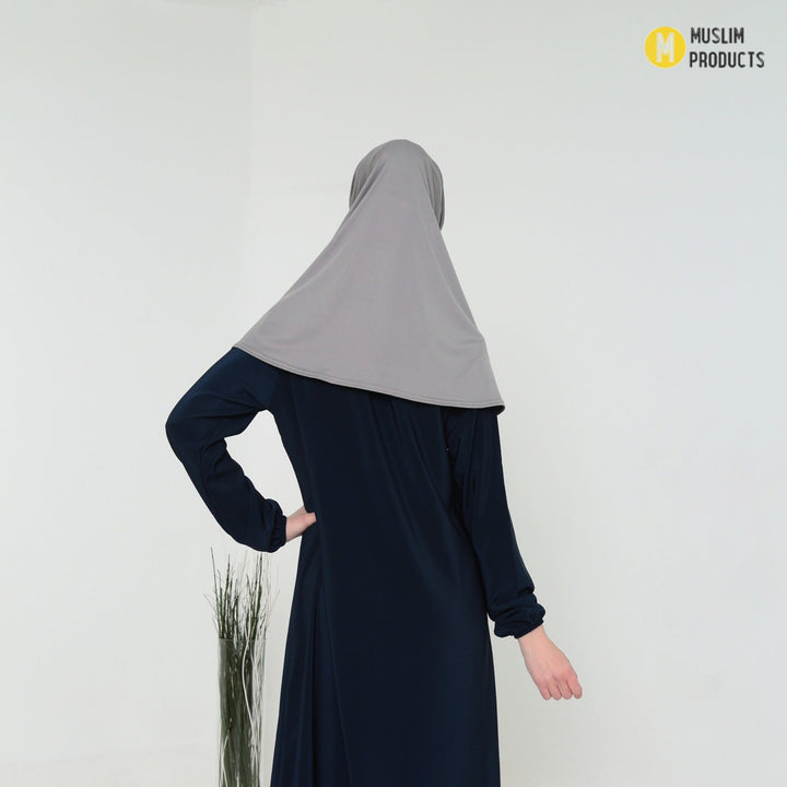 Hijaab Stretch 2 Delig Grijs
