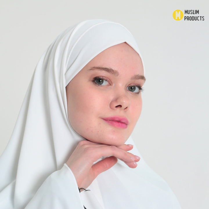 Pearl Heup Khimar Wit