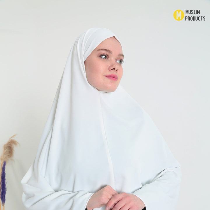 Pearl Heup Khimar Wit
