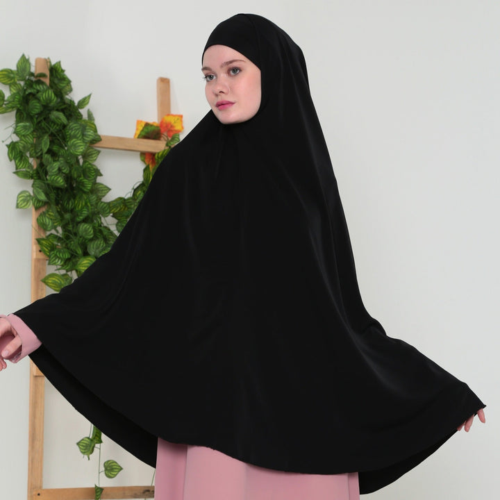 Pearl Heup Khimar Zwart