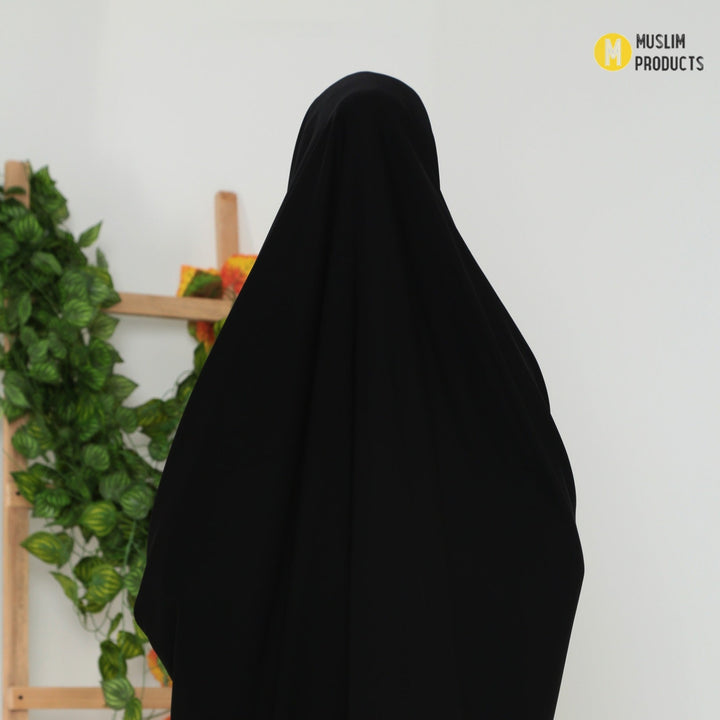 Pearl Heup Khimar Zwart