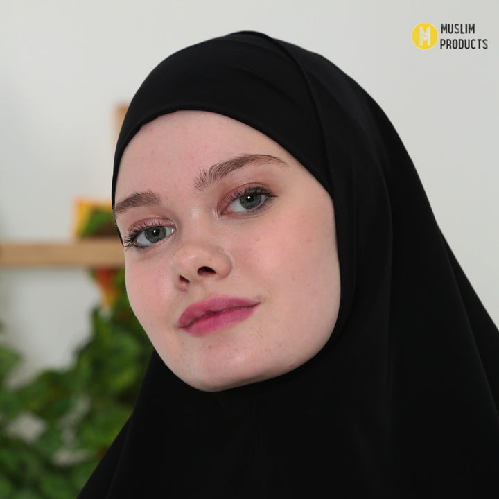 Pearl Heup Khimar Zwart
