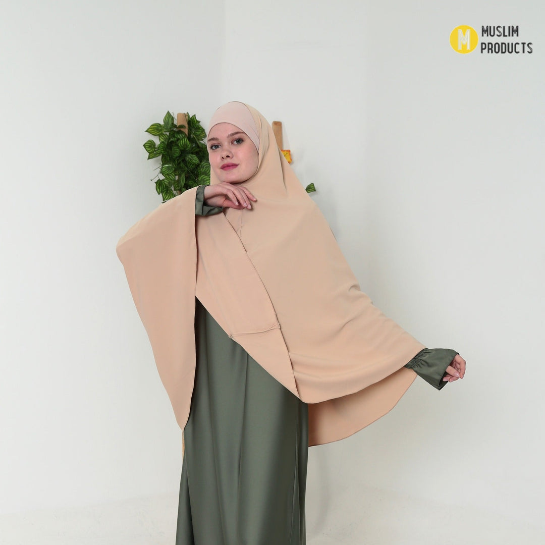 Pearl Heup khimaar zand creme