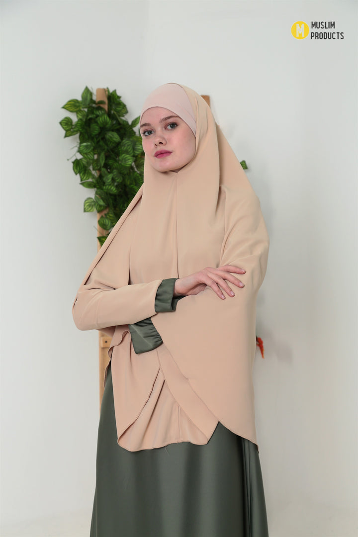 Pearl Heup khimaar zand creme