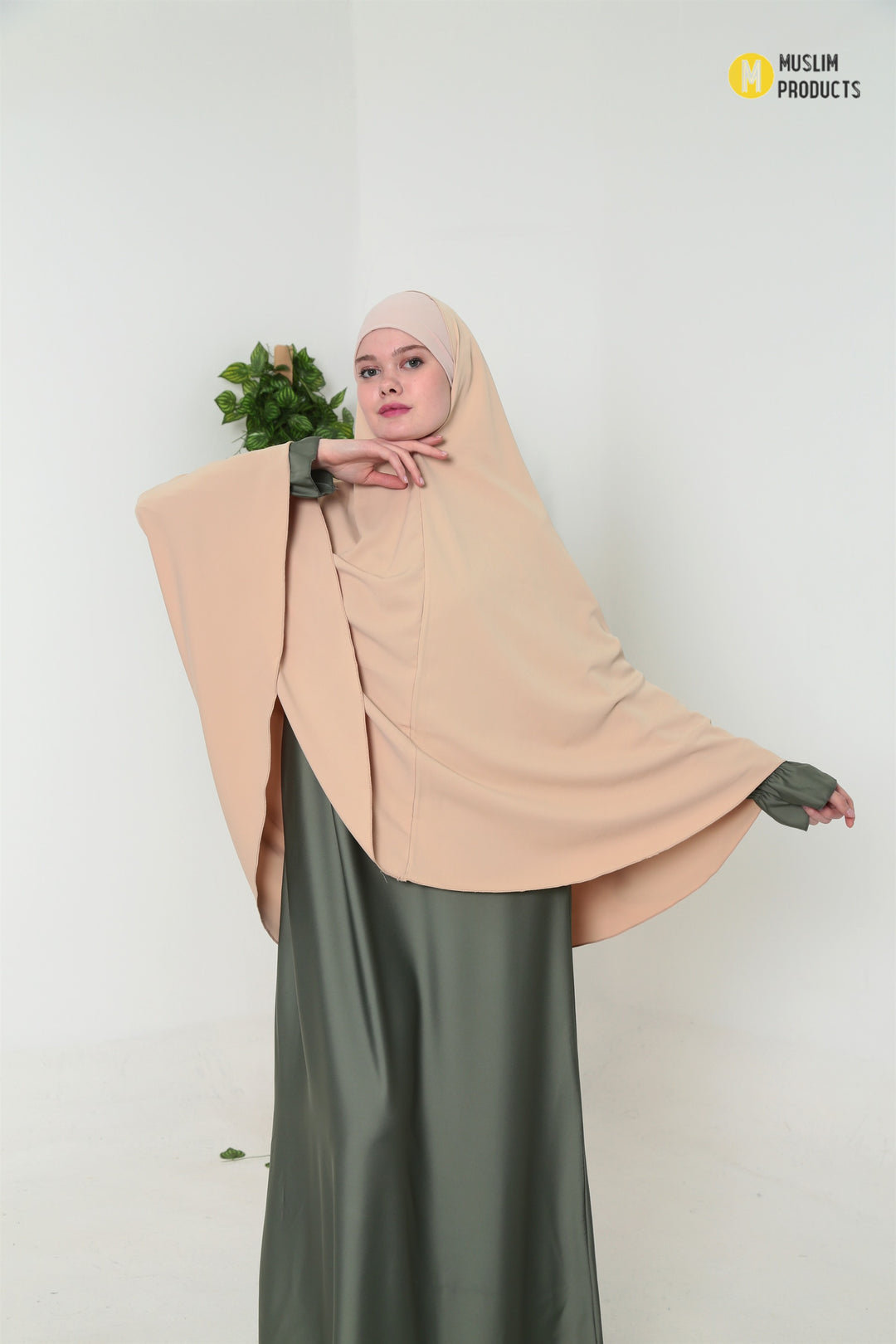 Pearl Heup khimaar zand creme