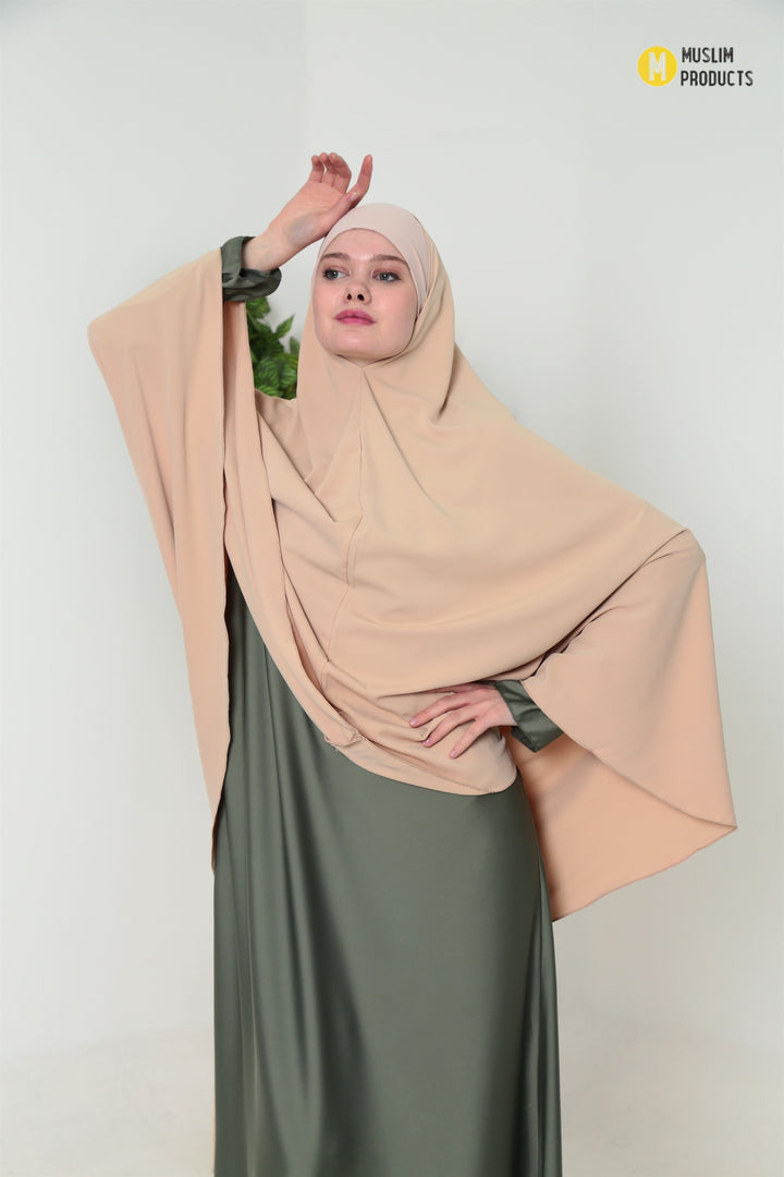 Pearl Heup khimaar zand creme