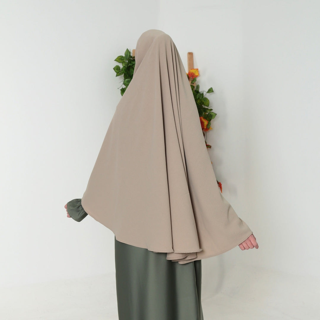 Saudi Heup khimar Beige Tint