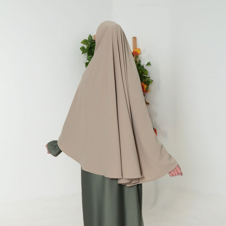 Saudi Heup khimar Beige Tint