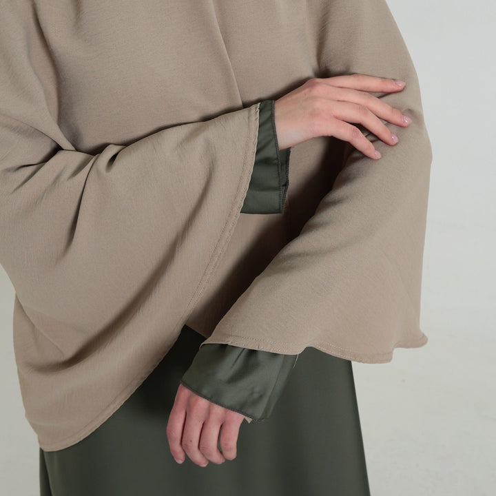 Saudi Heup khimar Beige Tint