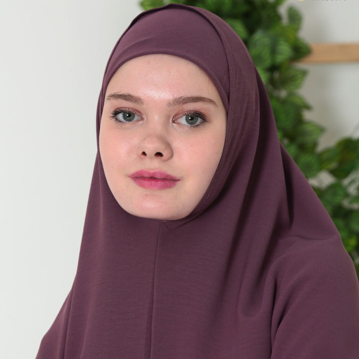Saudi Heup Khimar Donkerbruin