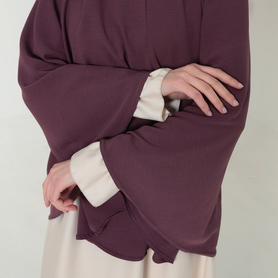 Saudi Heup Khimar Donkerbruin