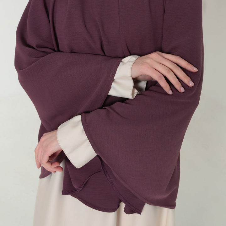 Saudi Heup Khimar Donkerbruin