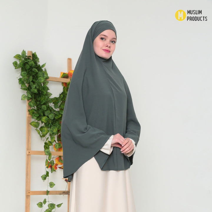 Saudi Heup Khimar Witgroen