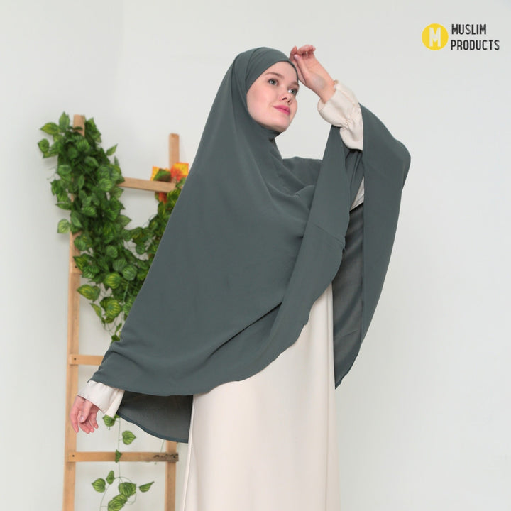 Saudi Heup Khimar Witgroen