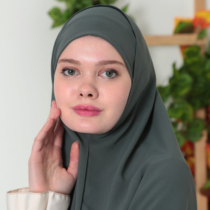 Saudi Heup Khimar Witgroen