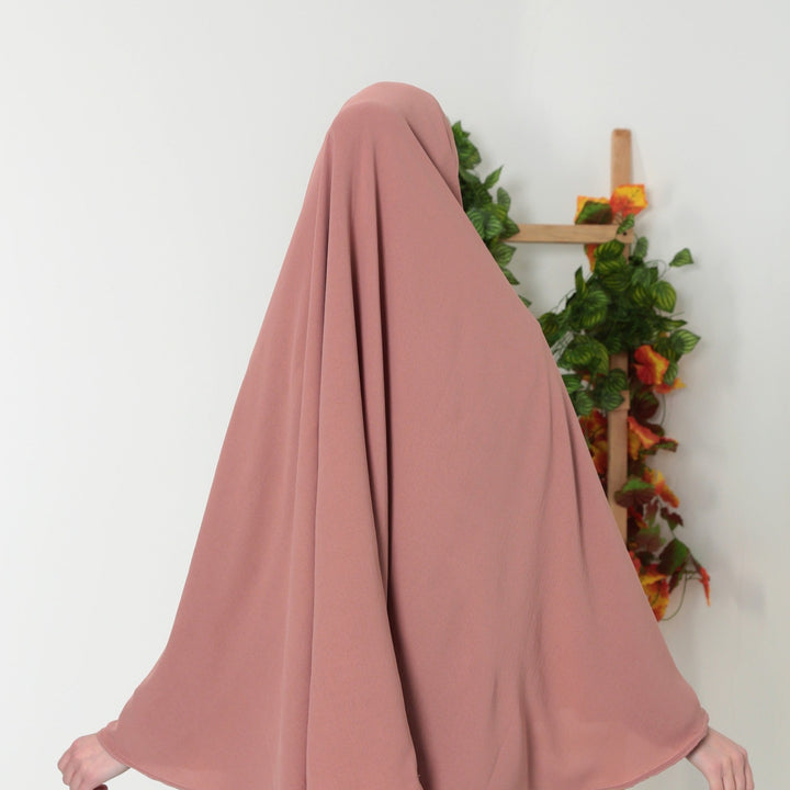 Saudi Heup Khimar Bruin Roze