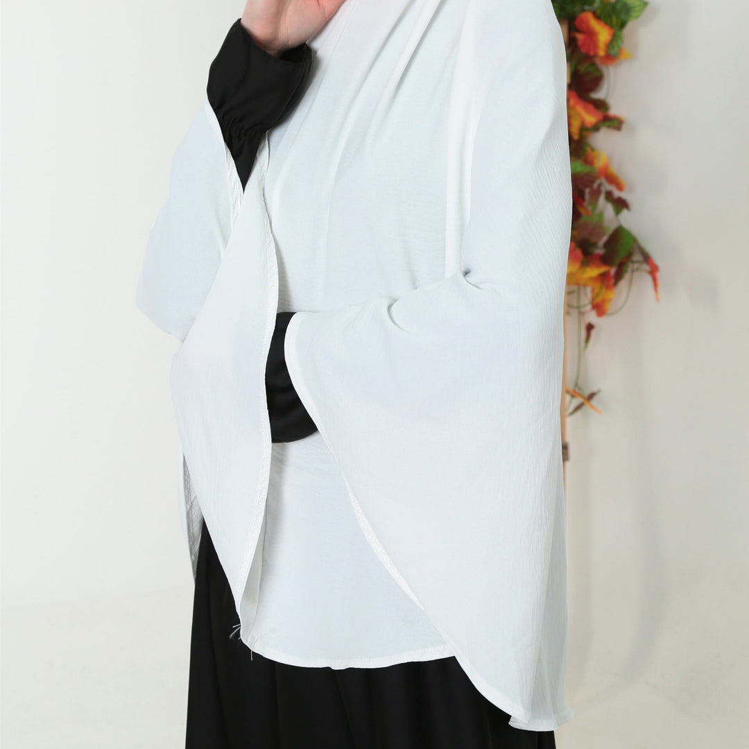 Saudi Heup khimar Gebroken Wit
