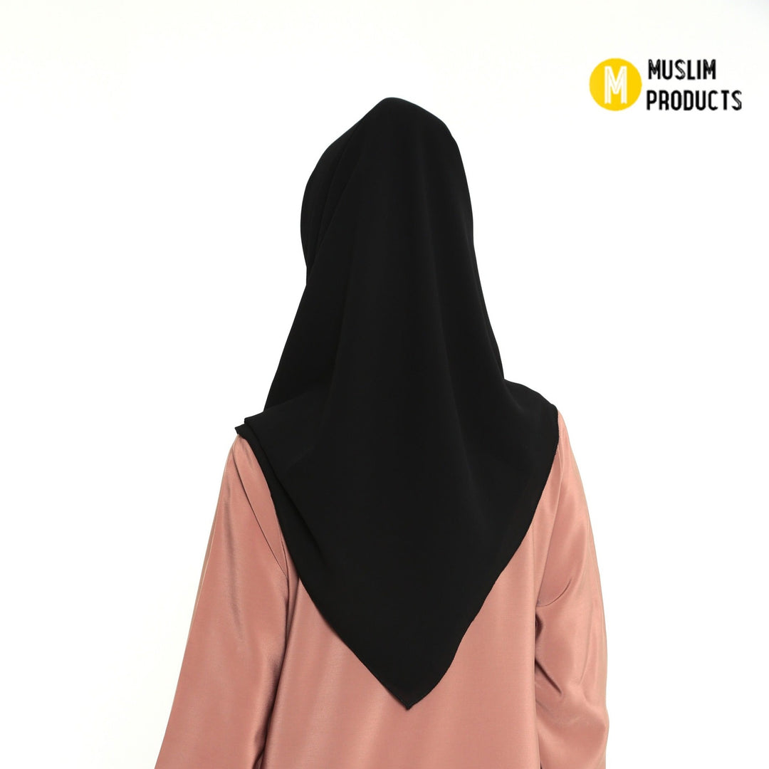 Hoofddoek Crepe (Ovaal) Zwart