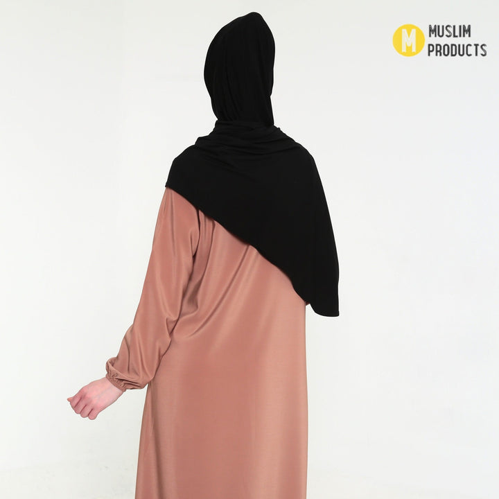 Instant Praktische Jersey Hijab Zwart