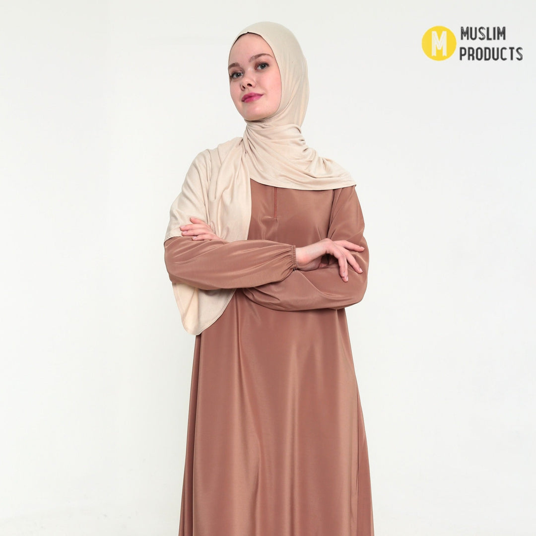 Instant Praktische Jersey Hijab Crème
