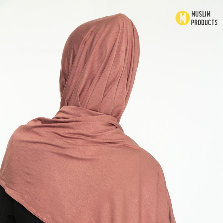 Instant Praktische Jersey Hijab Taupe Crème