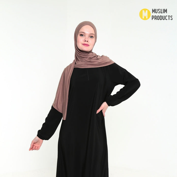Instant Praktische Jersey Hijab Taupe
