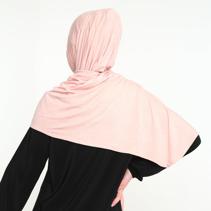 Instant Praktische Jersey Hijab Abrikoos