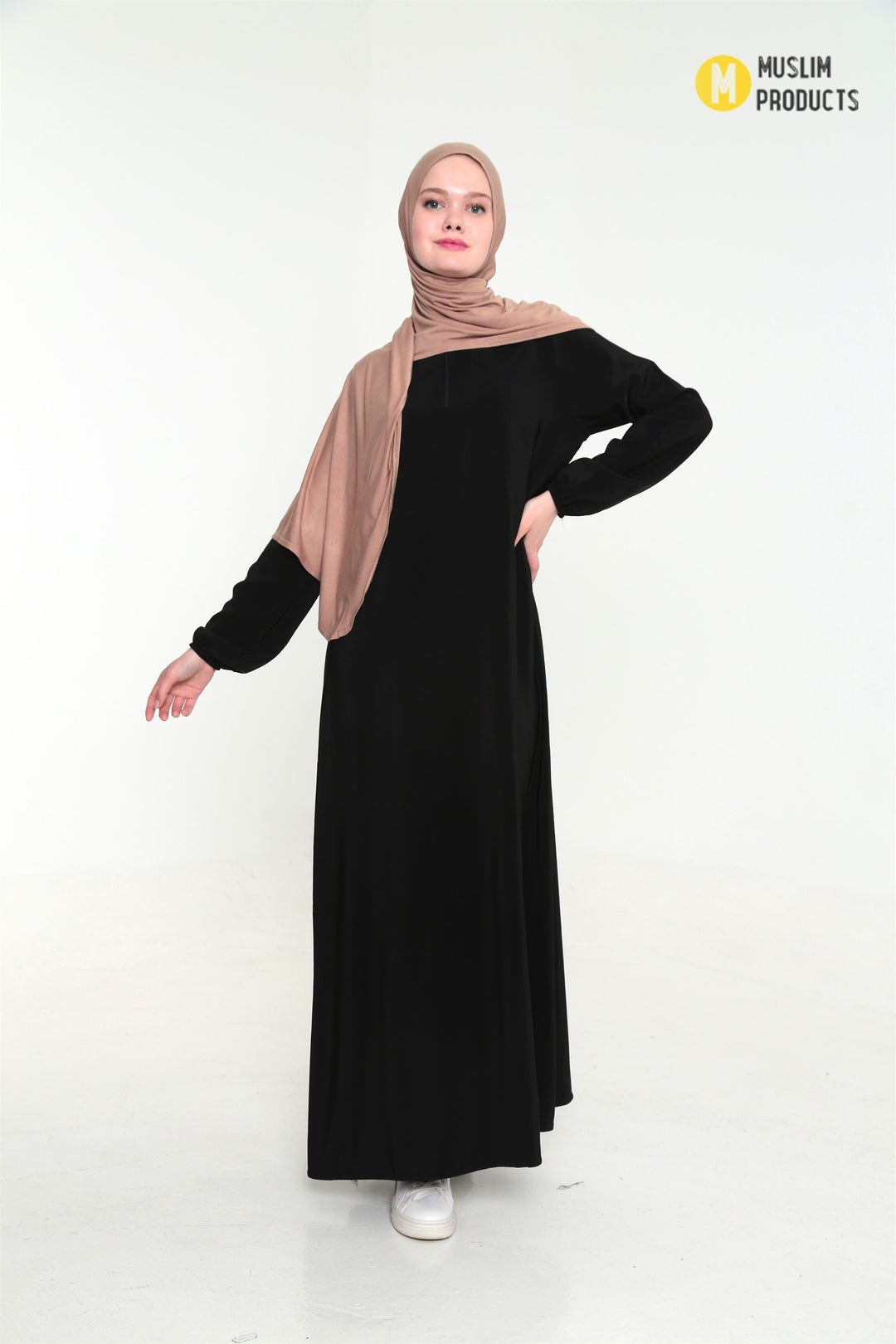 Instant Praktische Jersey Hijab Beige Creme