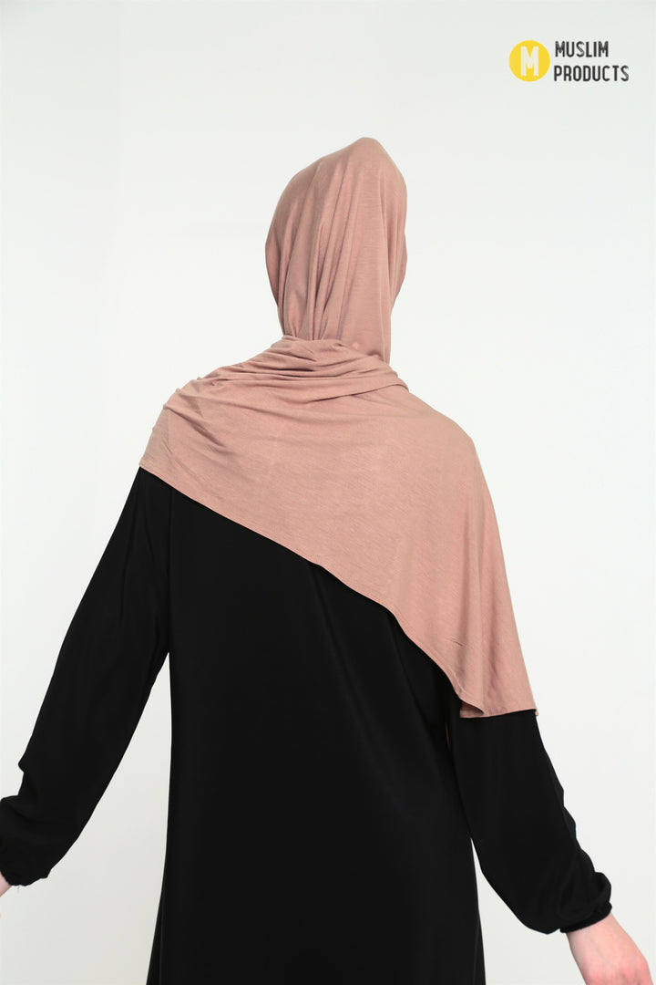 Instant Praktische Jersey Hijab Beige Creme