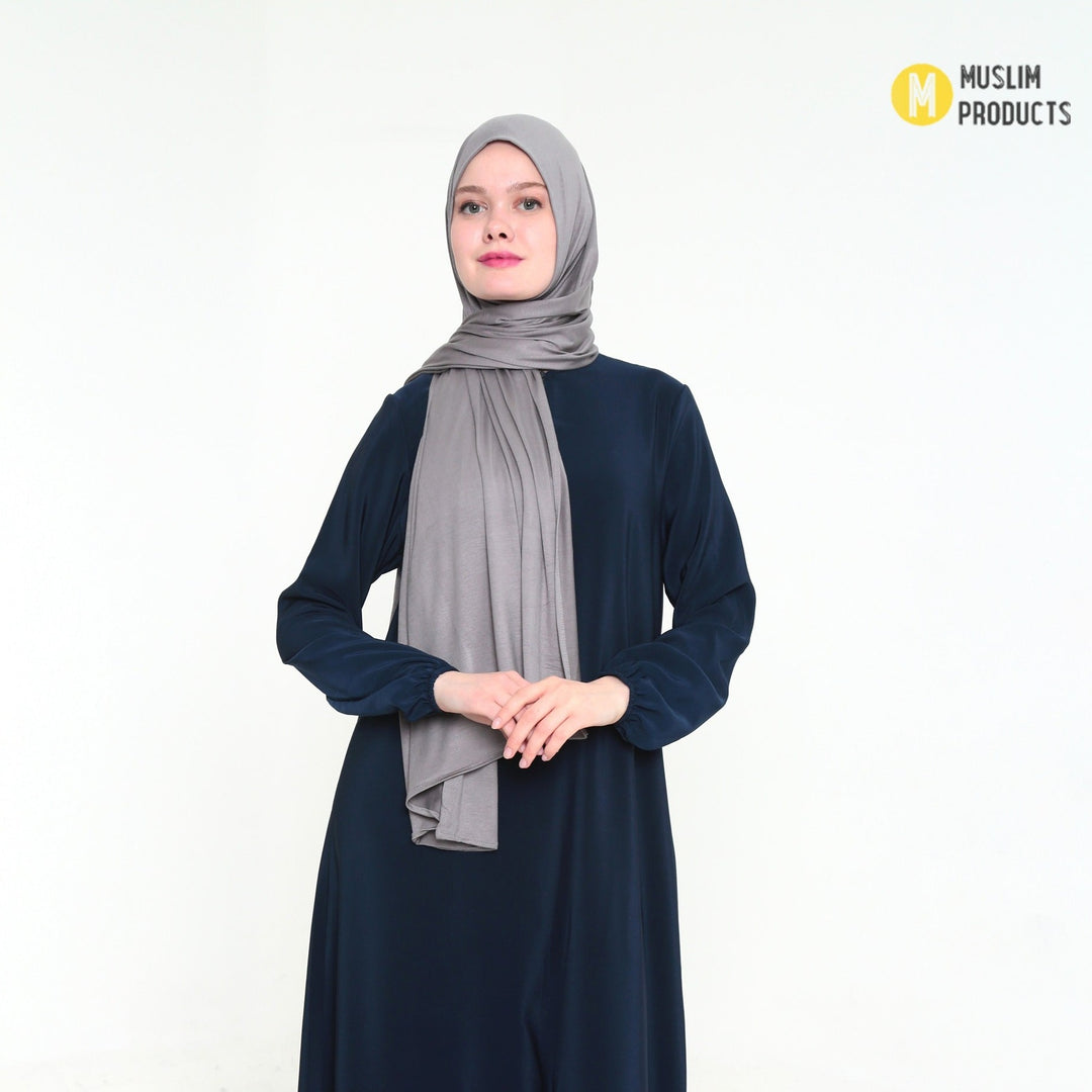 Maxi Jersey Sjaal Breed 75×190 Grijs