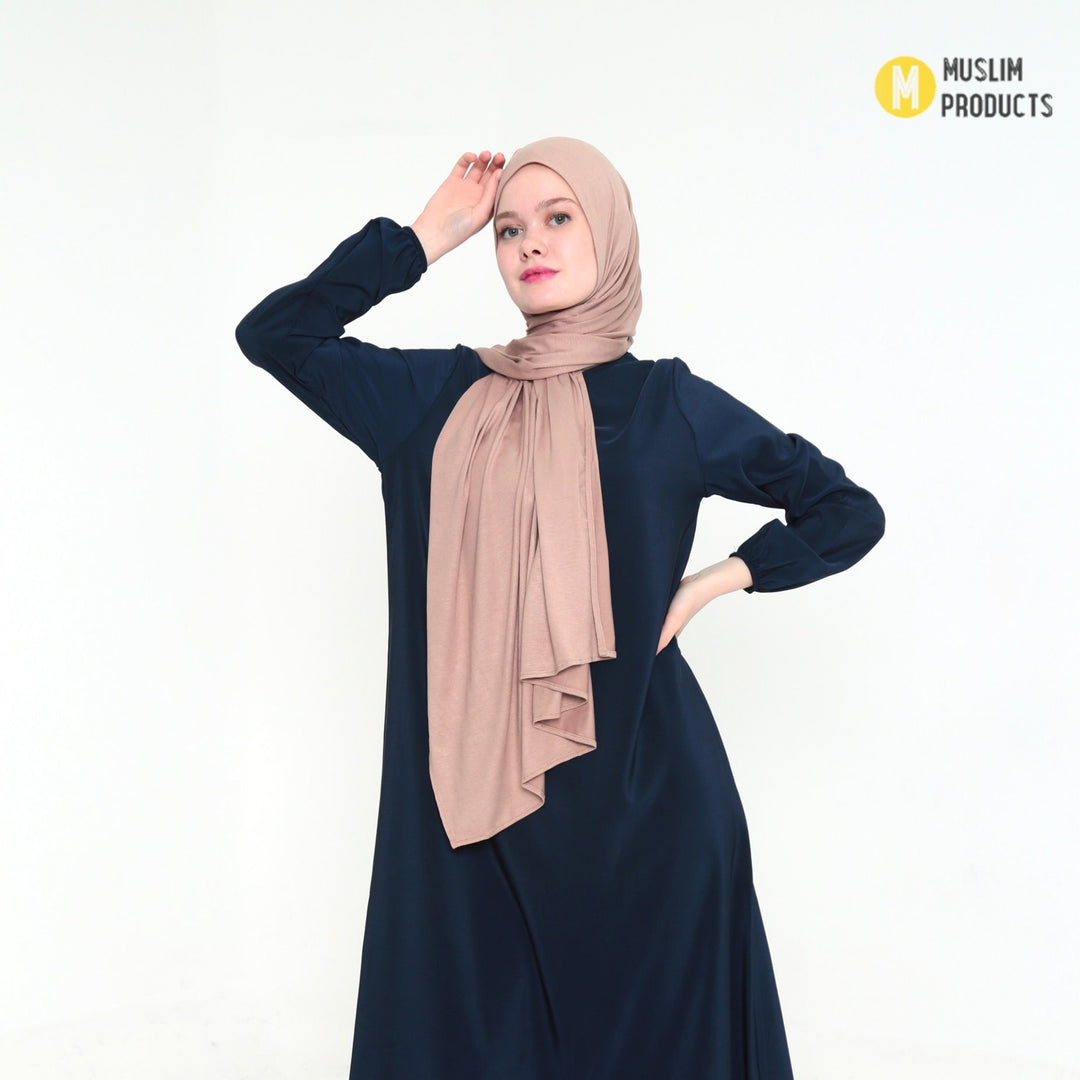 Jersey Hijab 165×65 Licht Bruin