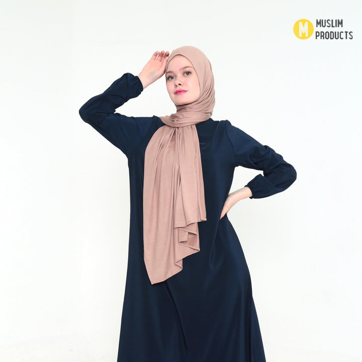 Jersey Hijab 165×65 Licht Bruin