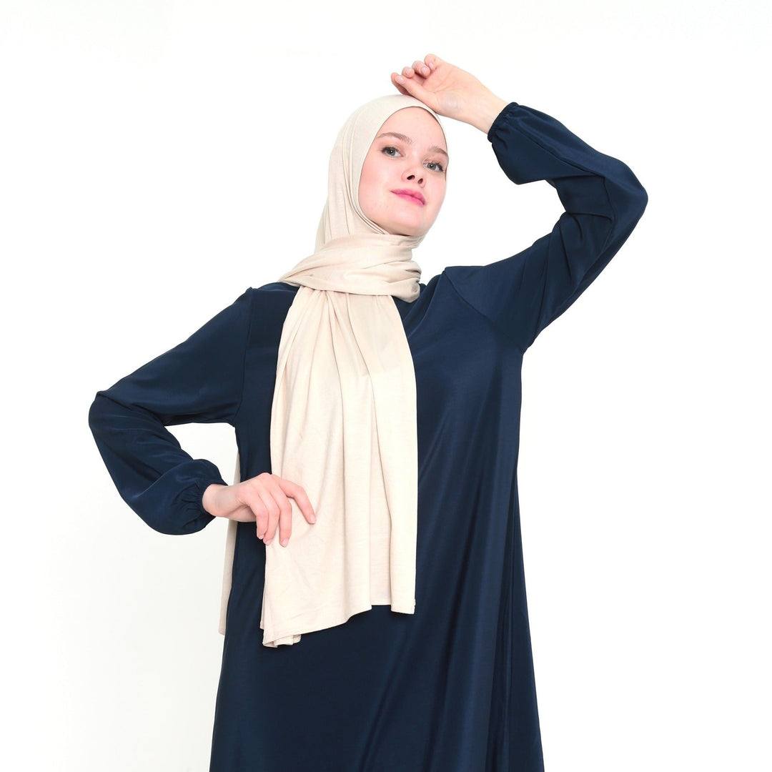 Jersey Hijab 165×65 Crème