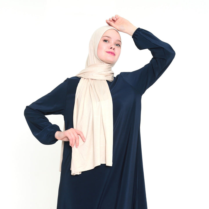 Jersey Hijab 165×65 Crème