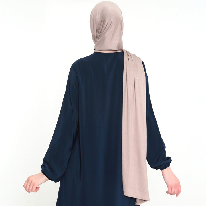 Maxi Jersey Sjaal Breed 75×190 Cream Bruin