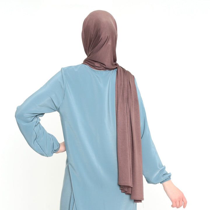 Maxi Jersey Sjaal Breed 75×190 Taupe