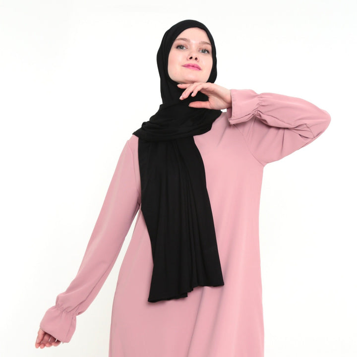 Jersey Hijab 165×65 Zwart