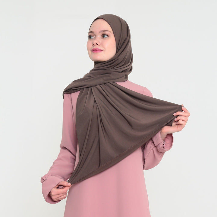 Premium Jersey Donkertaupe