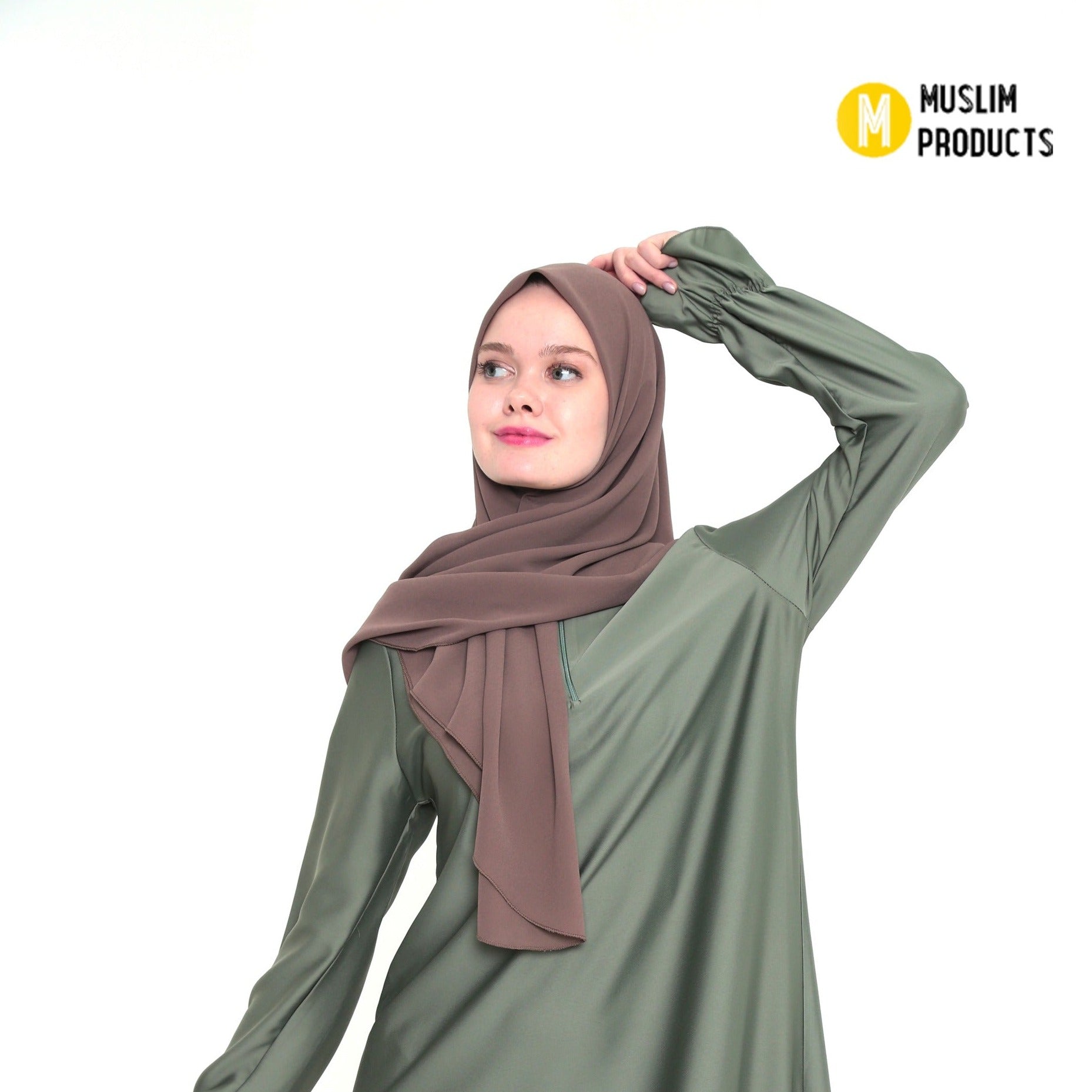 Hoofddoek Crepe (Ovaal) Taupe