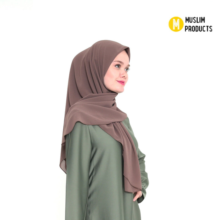 Hoofddoek Crepe (Ovaal) Taupe