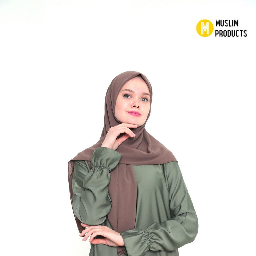 Hoofddoek Crepe (Ovaal) Taupe