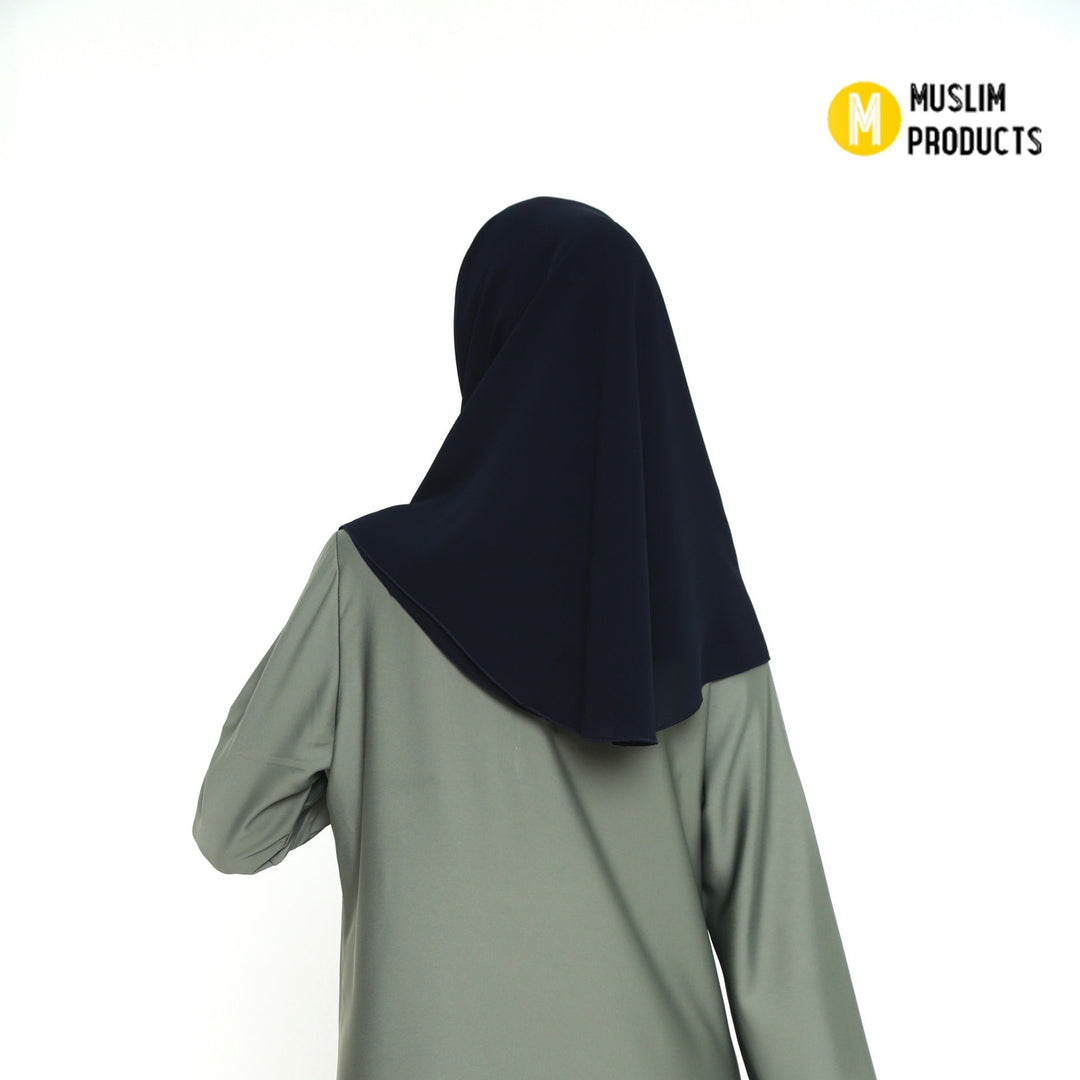 Hoofddoek Crepe (Ovaal) DonkerBlauw