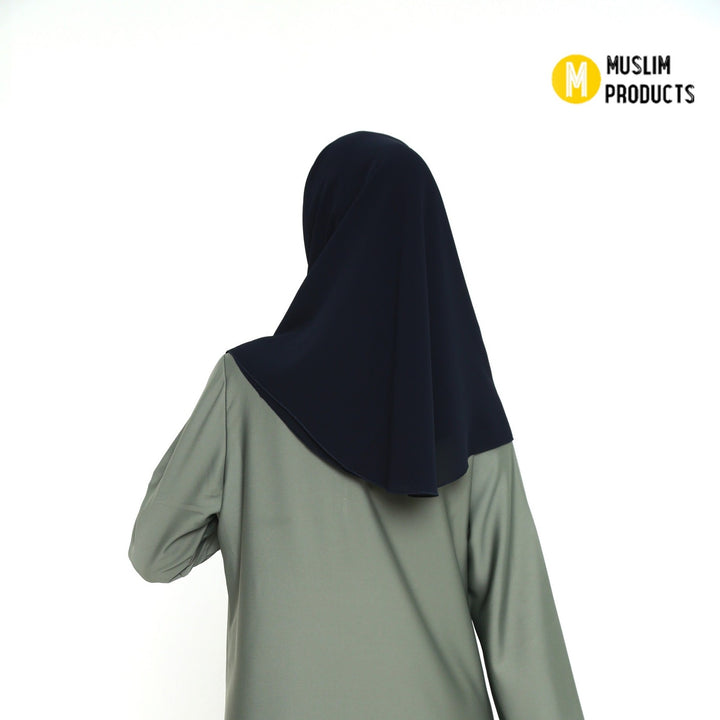 Hoofddoek Crepe (Ovaal) DonkerBlauw
