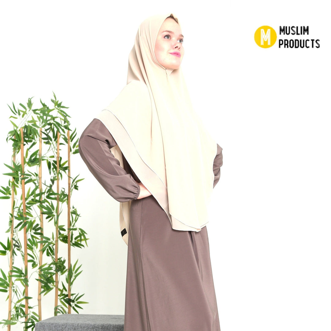 Grote Hoofddoek Chiffon Cream