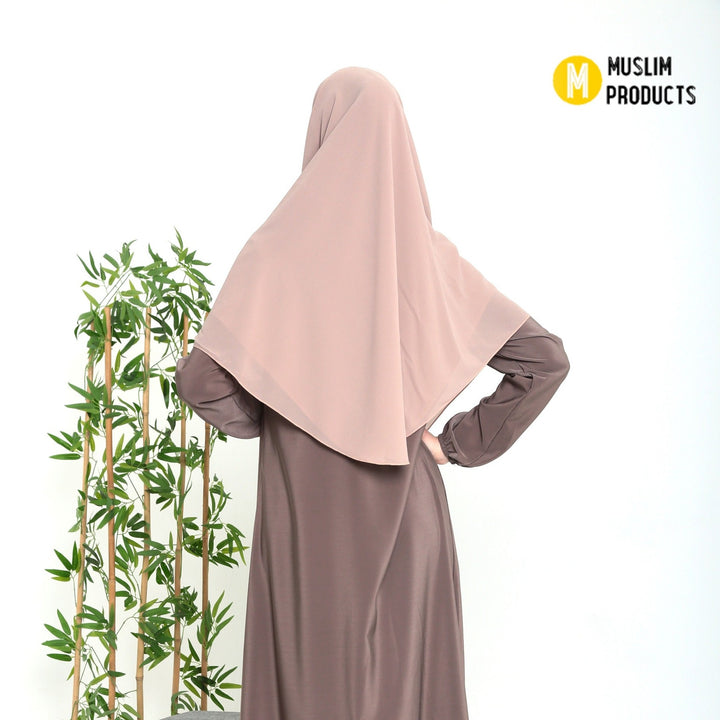 Grote Hoofddoek Chiffon Taupe