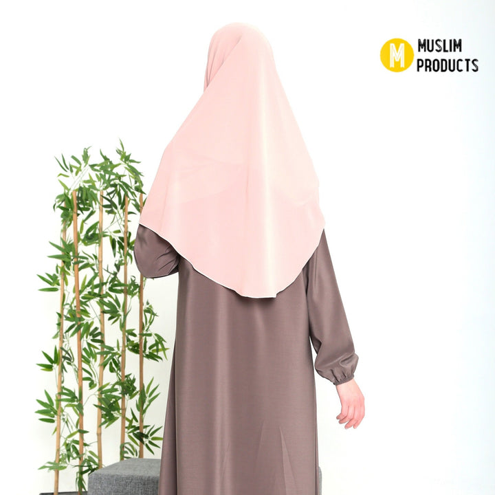 Grote Hoofddoek Chiffon Oud Roze