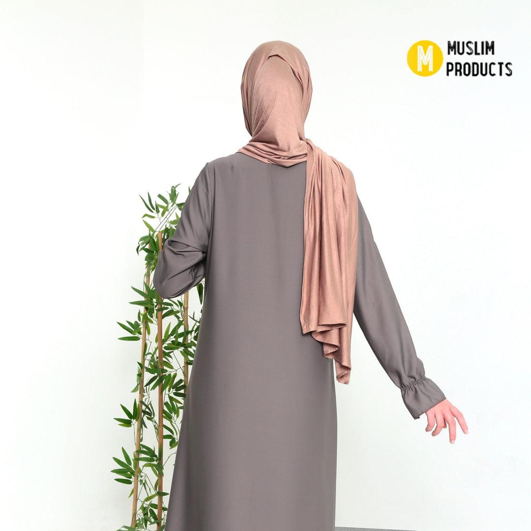 Maxi Jersey Sjaal Breed 75×190 Goud Bruin
